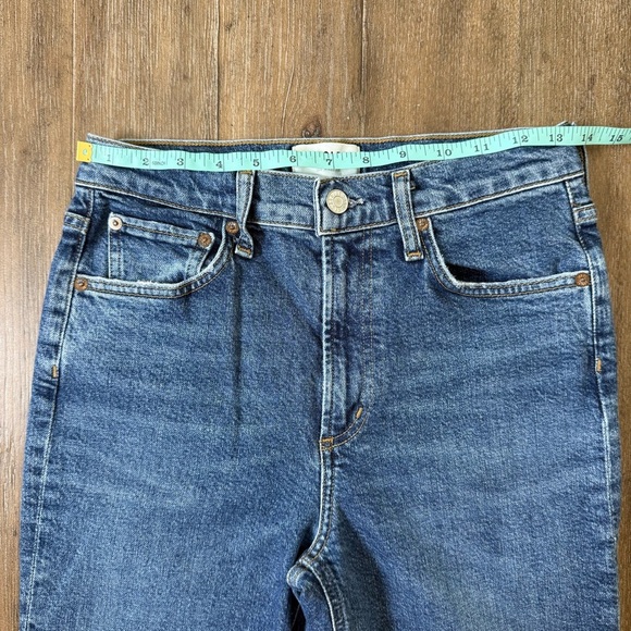 AGOLDE Merrel Jeans High Rise Straight Leg Blue Ankle - Picture 6 of 14